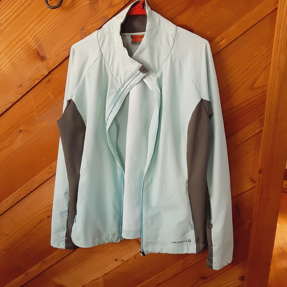 Merrell Aeroblock Active/Running Jacket Mint Past… - image 3
